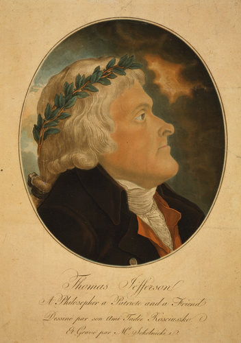 Library of Congress / A portrait of Thomas Jefferson by Thaddeus Kosciuszko.