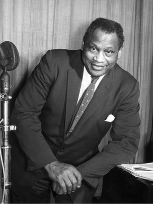 Paul Robeson, pictured in 1958, had his passport revoked by the US Government from 1950 - 1958