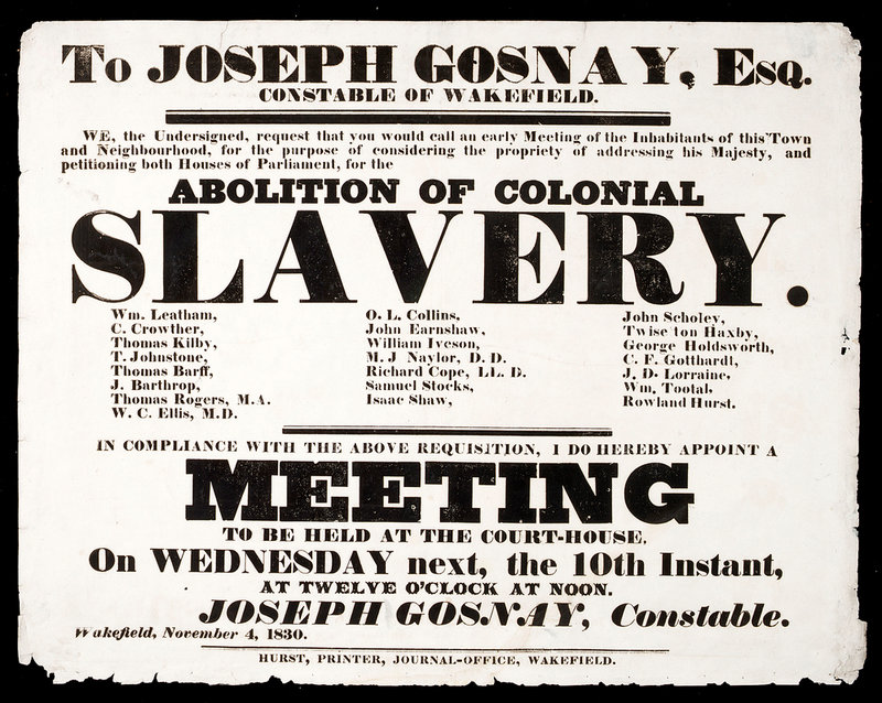 SLAVERY MEETING