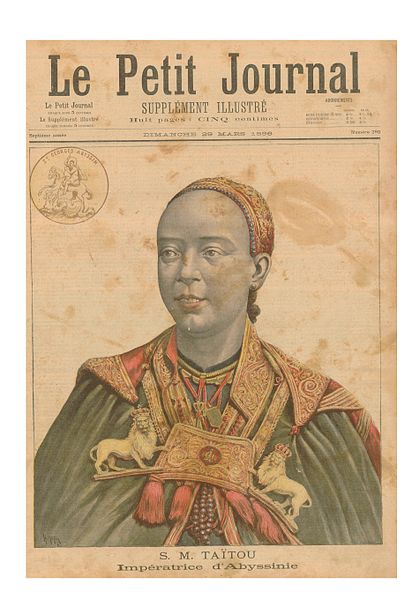 Empress Taytu Betul in Le Petit Journal of March 1896