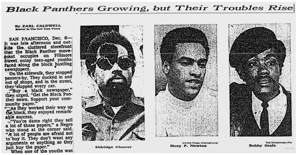 “Black Panthers Growing, but Their Troubles Rise,” Dec. 7, 1968.